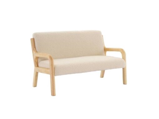 Banquette enfant scandinave en bois beige