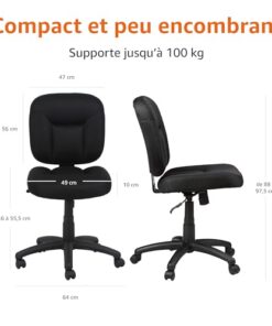 Chaises de bureau ergonomiques Amazon Basics