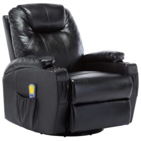 Fauteuil à bascule de massage noir