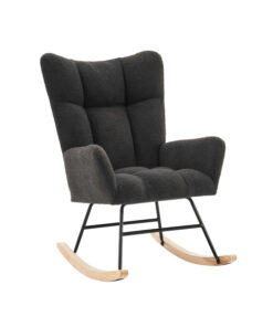 Fauteuil à bascule moderne avec accoudoirs