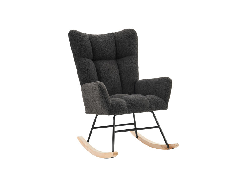 Fauteuil à bascule moderne avec accoudoirs