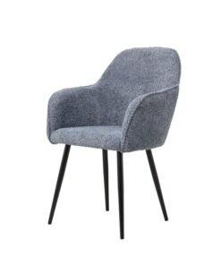 Fauteuil bouclette bleu