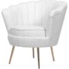 Fauteuil bouclette Floria blanc