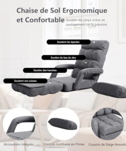 Fauteuil Convertible 1 Place avec Oreiller