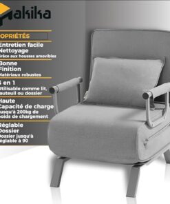 Fauteuil Convertible 3en1 TED avec Accoudoirs