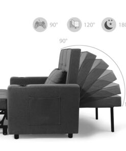 Fauteuil Convertible 3en1 Tommy avec Accoudoirs