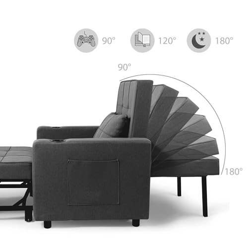 Fauteuil Convertible 3en1 Tommy avec Accoudoirs