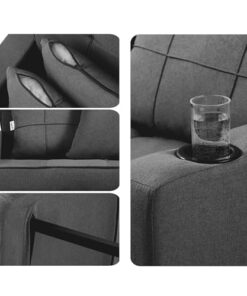 Fauteuil Convertible 3en1 Tommy avec Accoudoirs