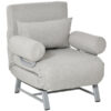 Fauteuil convertible inclinable 1 place gris