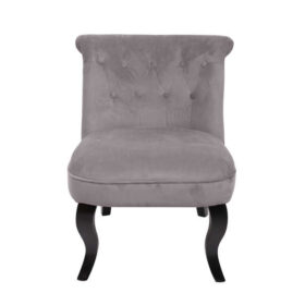 Fauteuil crapaud en tissu chic
