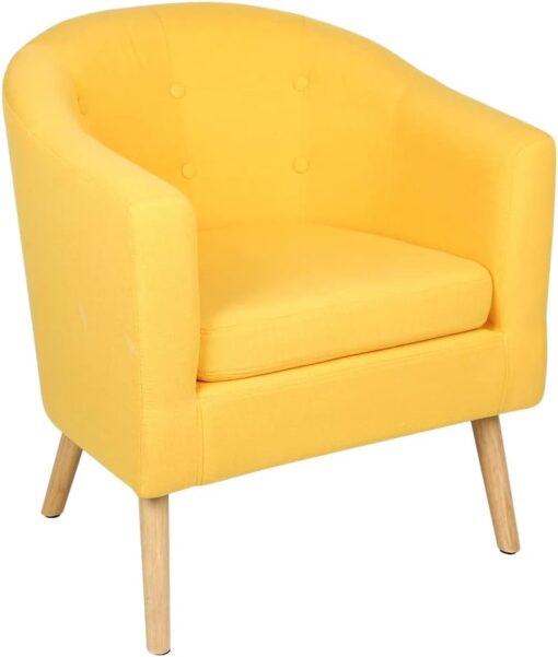 Fauteuil Crapaud Velours Scandinave 1 Personne