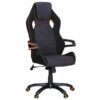 Fauteuil de bureau ergonomique design en tissu Finebuy | Chaise pivotante confortable pour gamer avec accoudoirs | Siège PC racing supportant jusqu'à 120 kg