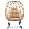 Fauteuil de Jardin en Rotin PE Beige