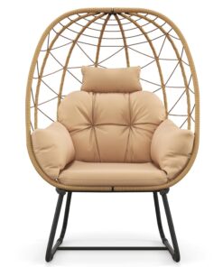 Fauteuil de Jardin en Rotin PE Beige