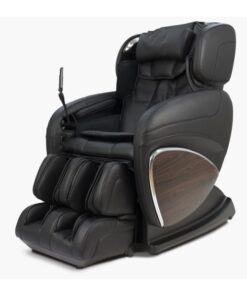 Fauteuil de massage 3D en noir brillant