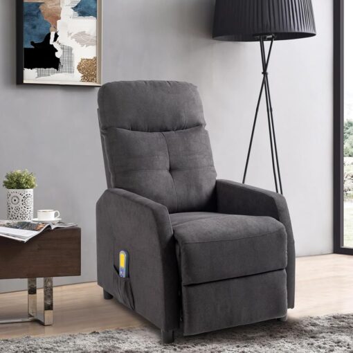 Fauteuil de Massage et de Relaxation Inclinable TactFire pour Salon - Chaise Électrique de Repos avec Contrôle Humain de l'Inclinaison - Dimensions 90 x 63.5 x 102 cm