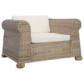 Fauteuil de relaxation en rotin naturel