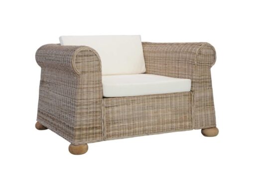 Fauteuil de relaxation en rotin naturel