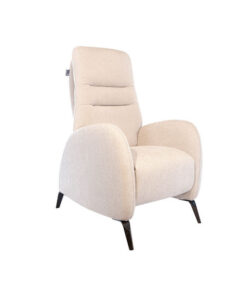 Fauteuil de relaxation manuel beige au style urbain