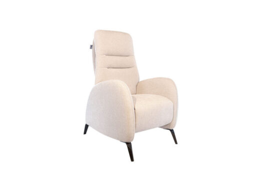 Fauteuil de relaxation manuel beige au style urbain