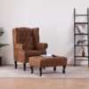 Fauteuil de relaxation marron similicuir