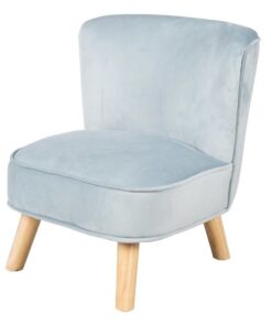 Fauteuil Enfant Lil Sofa Velours Bleu