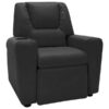 Fauteuil inclinable enfant similicuir noir