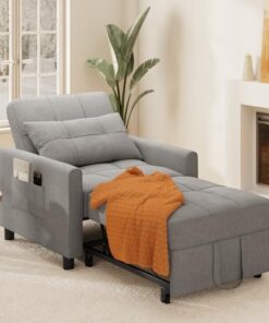 Fauteuil-lit 3 en 1 Convertible Gris