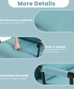 Fauteuil Lit Convertible 3 en 1 Bleu