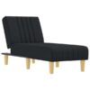 Fauteuil moderne en tissu noir, chaise longue qdtr39774 pour salon