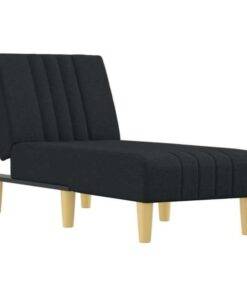 Fauteuil moderne en tissu noir, chaise longue qdtr39774 pour salon