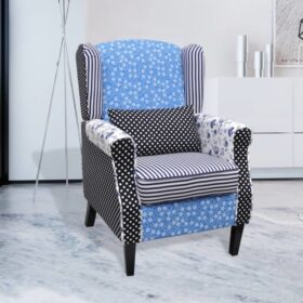 Fauteuil patchwork design relaxant