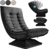 Fauteuil pivotant Casaria® Noir 360°