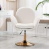 Fauteuil Pivotant Moderne Beige Réglable