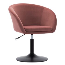 Fauteuil Pivotant Réglable Rose Moderne