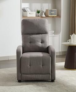 Fauteuil Relax ASTAN HOGAR avec Inclinaison Manuelle, revêtu de Tissu, modèle Yum AH-AR31000TP, couleur Taupe