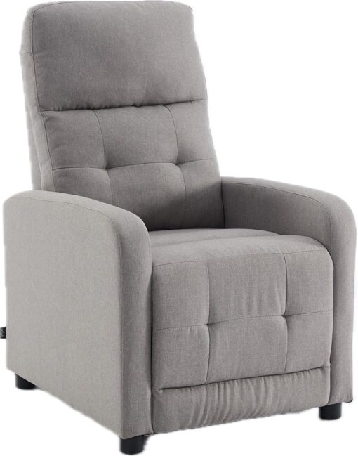 Fauteuil Relax ASTAN HOGAR avec Inclinaison Manuelle, revêtu de Tissu, modèle Yum AH-AR31000TP, couleur Taupe