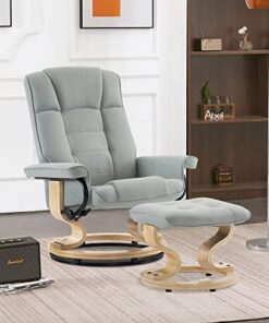 Fauteuil Relax avec Pouf Pivotant 360°