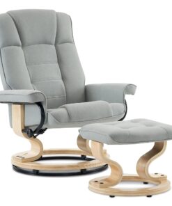 Fauteuil Relax avec Pouf Pivotant 360°