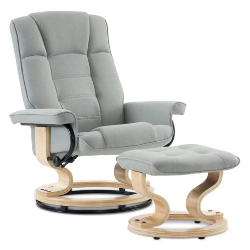 Fauteuil Relax avec Pouf Pivotant 360°