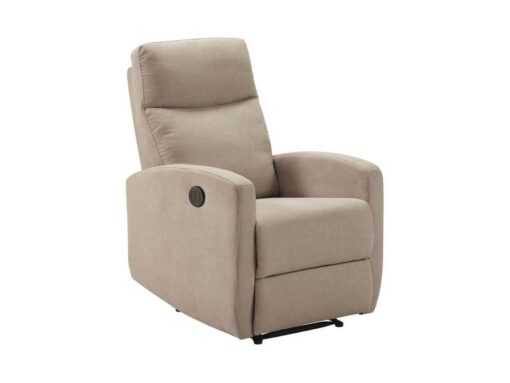 Fauteuil relax électrique beige Lerida