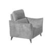 Fauteuil relax électrique gris argent Carina