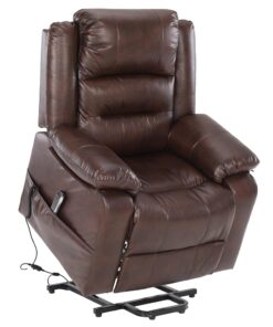 Fauteuil Relax Electrique S*MAX à 2 Moteurs - Fauteuil Releveur pour Seniors, Relaxant pour le Salon avec Poches Latérales, Chargeur USB et Télécommande