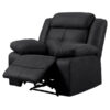 Fauteuil relax manuel en tissu gris Fabares