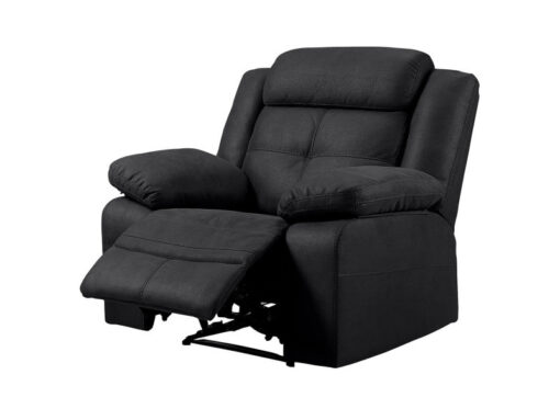 Fauteuil relax manuel en tissu gris Fabares