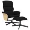 Fauteuil relax manuel - fauteuil inclinable avec repose-pieds en tissu noir fvbb30993 meuble professionnel