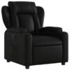 Fauteuil relax manuel - fauteuil inclinable noir en similicuir FVBB74400 meuble professionnel