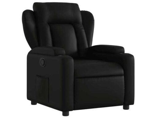 Fauteuil relax manuel - fauteuil inclinable noir en similicuir FVBB74400 meuble professionnel