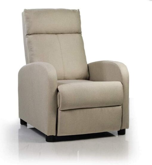 Fauteuil Relax Manuel Verona Don Descanso - Inclinable jusqu'à 160º avec Repose-Pieds, Système d'Ouverture Push, Compact, 2 Positions Couchées