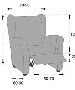 Fauteuil Relax Martina Home Emilia Bleu